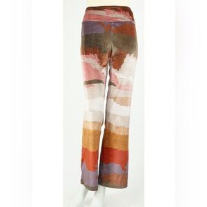 Multicolor Abstract Women's Trousers